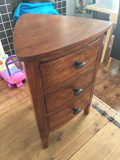 Corner unit renovation after shot