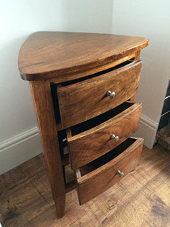 Corner unit renovation before shot