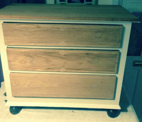 Chest of drawers furniture repair and renovation before shot